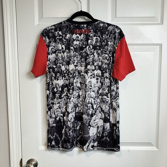 Michael Jordan Chicago Bulls The Last Shot All Over Print VTG T-Shirt Size S - Picture 2 of 14